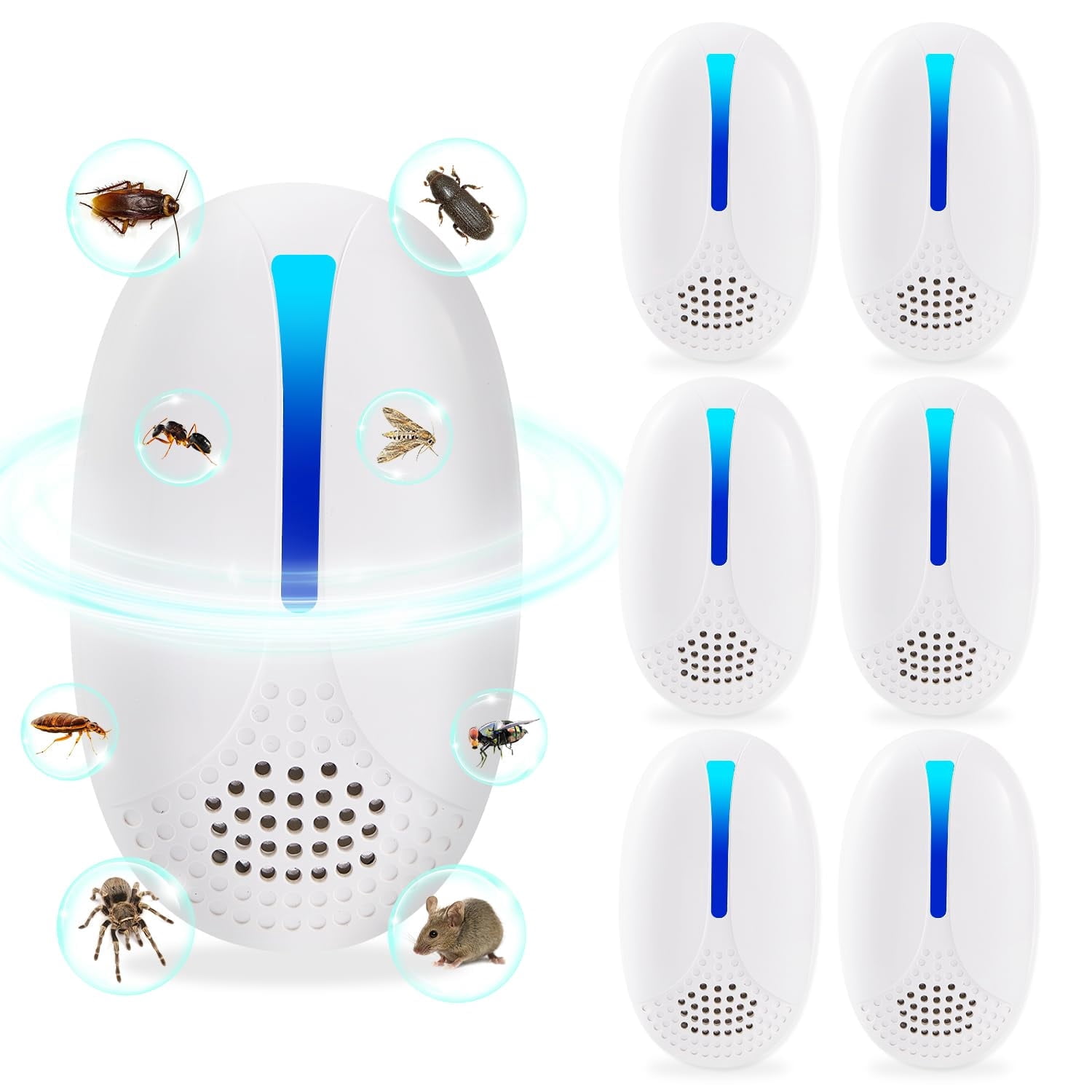 2026 Upgraded Version Ultrasonic Repeller Indoor, Mouse Repellent Plug in, Pest Control, Repellent Roach, Rodent, Mouse, Bugs, Mosquito, Spider, Ant for Home,Kitchen, Office, Warehouse