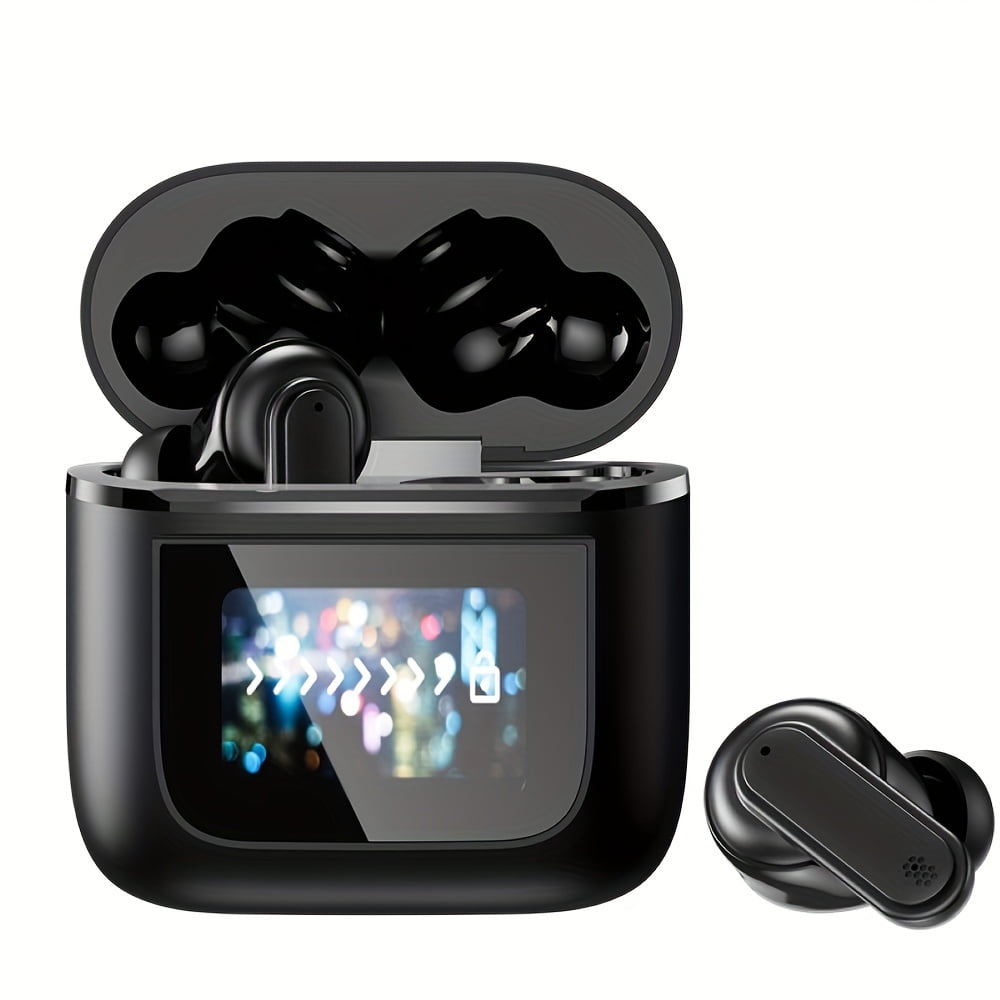 2024 Upgraded Wireless Earbuds with Digital Display - Hd Sound, Lyrics & Language Support, Ideal for Sports, Music & Gaming - Compatible with Apple, Xiaomi, for Samsung, Huawei