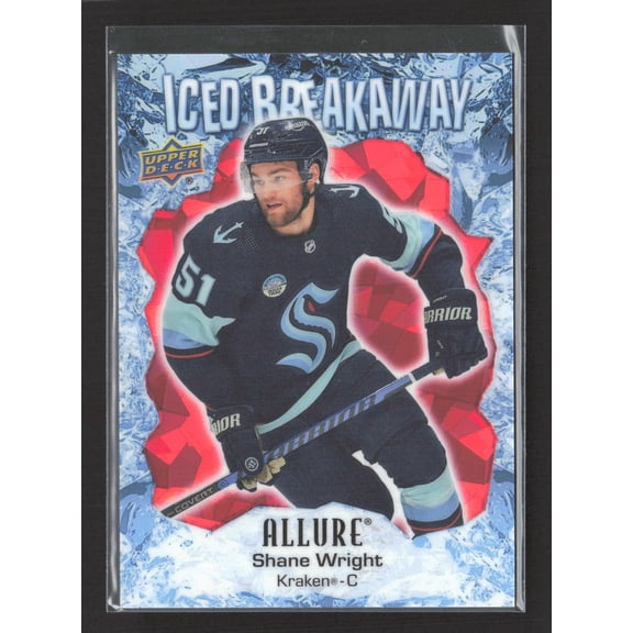 2024 Upper Deck Allure Iced Breakaway Shane Wright #IB-1 Red /99