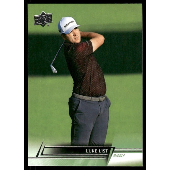 2024 Upper Deck Golf Luke List #32 PGA Tour Card