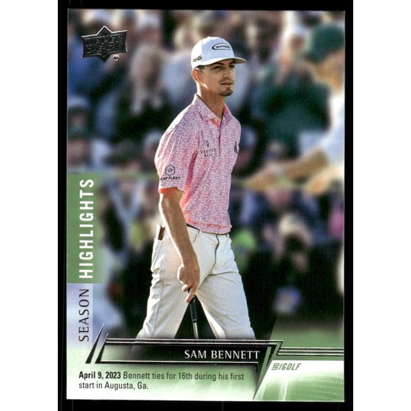 Excellent 2024 Upper Deck Golf Sam Bennett #93 Texas A&M Aggies NCAA Trading Card