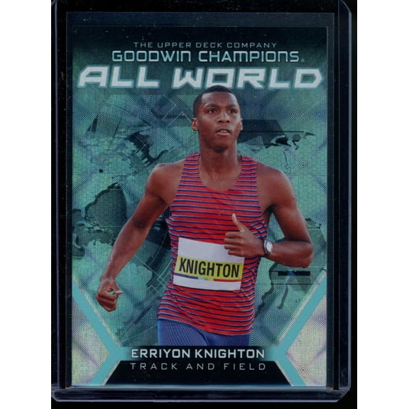 2024 Upper Deck Goodwin Champions All World Aqua Erriyon Knighton AW-15 Trading Card