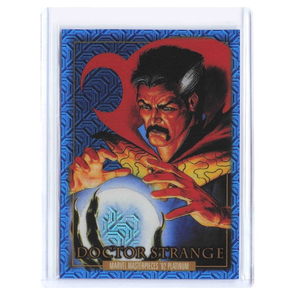 2024 Upper Deck Marvel Masterpieces '92 Platinum Blue Traxx #24 Doctor Strange Card