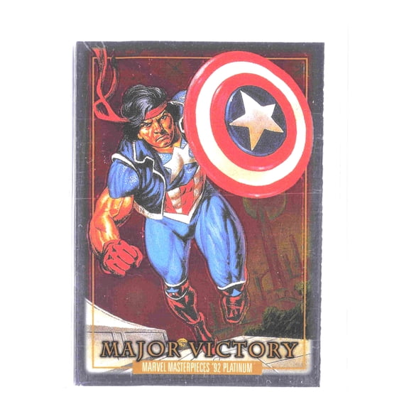 2024 Upper Deck Marvel Masterpieces '92 Platinum Trading Card #48 Major Victory Vance Astro