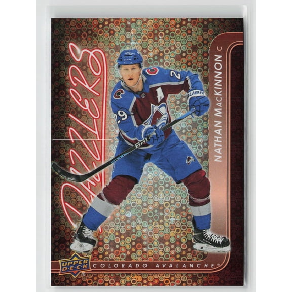 2024 Upper Deck Series 1 Dazzlers Nathan MacKinnon #DZ-8 Orange