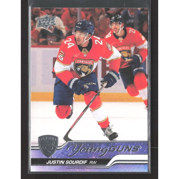 2024 Upper Deck Series 2 Hockey Young Guns Justin Sourdif #471 Florida Panthers Hockey Card