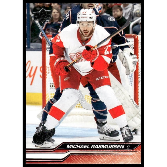 2024 Upper Deck Series 2 Michael Rasmussen Detroit Red Wings #315 Hockey Card