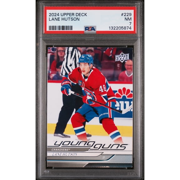 2024 Upper Deck Young Guns Lane Hutson #229 PSA 7
