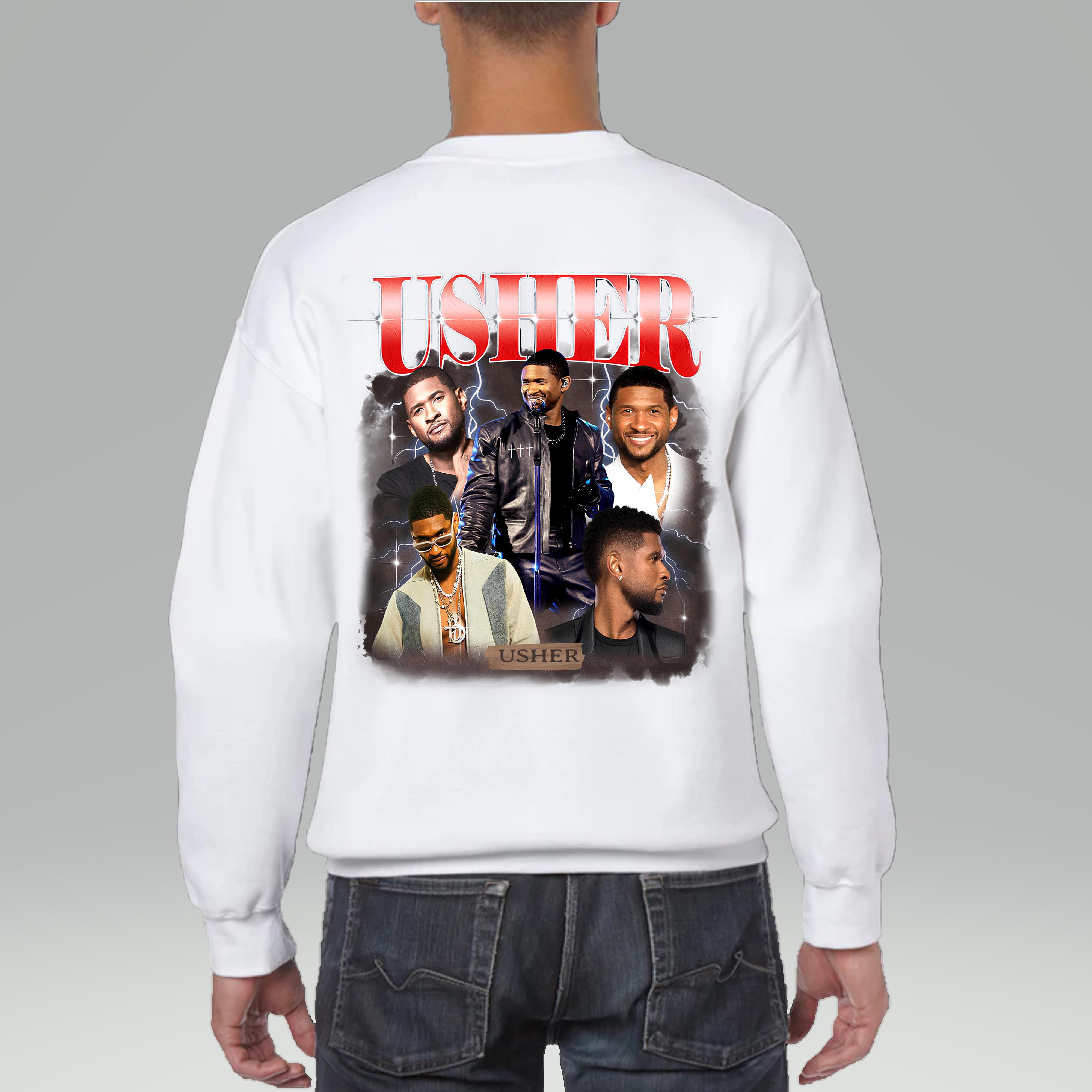 2024 Usher Tour Sweater Back Side, Coming Home Concert Shirt, Unisex