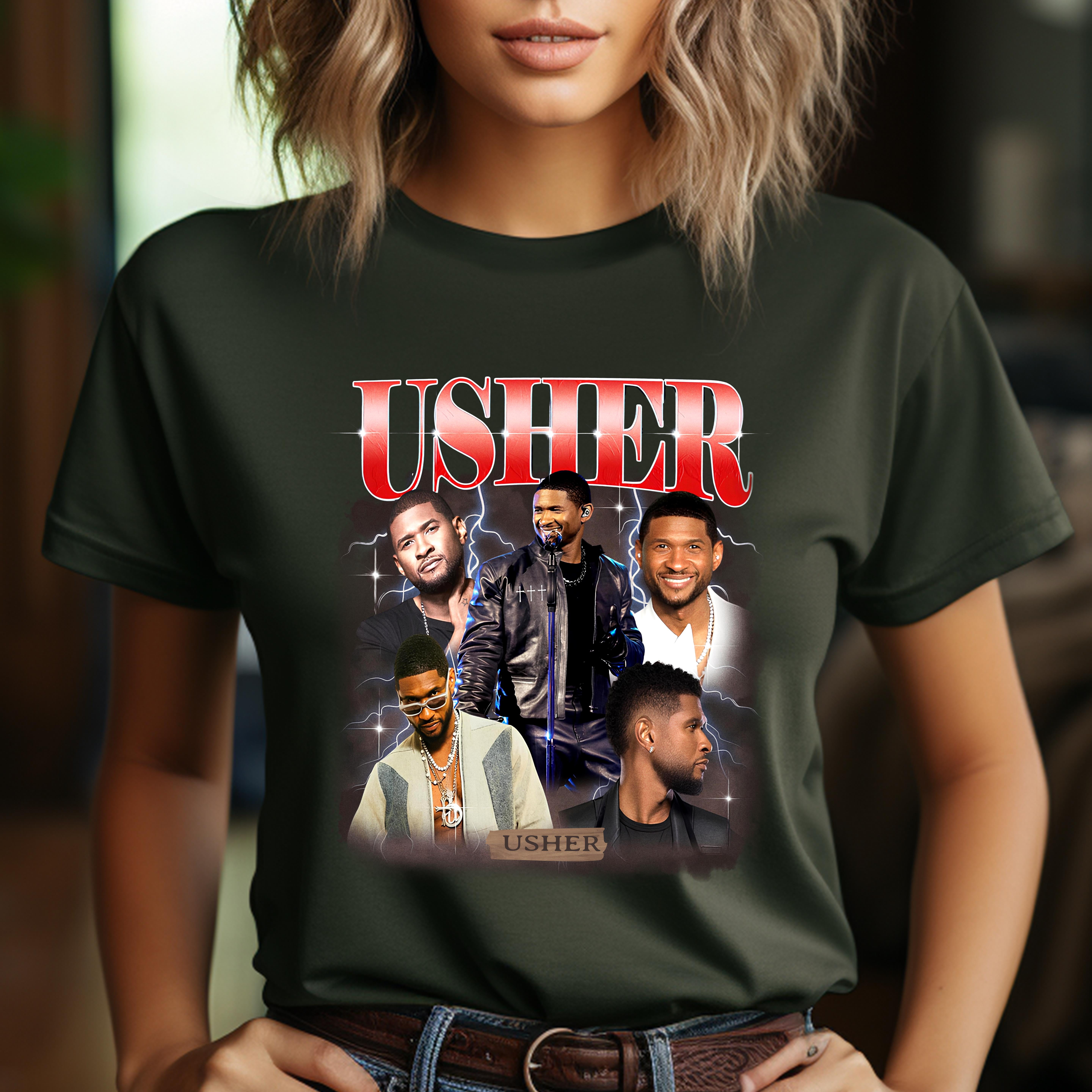 2024 Usher Tour TShirt, Coming Home Concert Shirt, Unisex Short