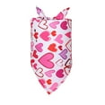 2024 Valentine's Day Dog Bandanas Color for Dogs Triangle Bandana