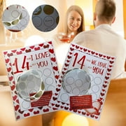 2024 Valentines Day Gifts Savings Clearance! WJSXC Valentine Scratch Off Print Valentine's Day Scratch I Love You 14 Things Options Custom DIY Gift Scratcher 2PCS Multicolor