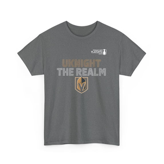 2024 Vegas UKnight the realm playoffs for Ice Hockey fans Unisex Cotton Tee