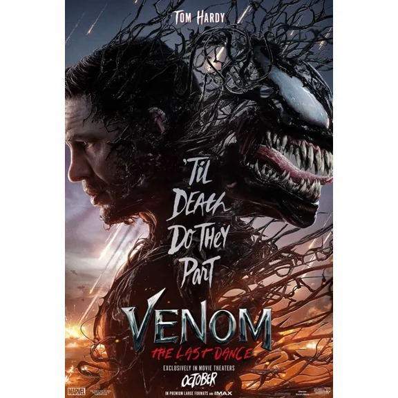 2024 Venom The Last Dance Movie Poster Tom Hardy Eddie Brock Marvel UNFRAMED PAPER POSTER