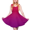 thumbnail image 1 of 2024 Vestidos Oversized Women Dress Skate Print Casual Sleeveless Dresses Kawaii Gradient Minimalist Dress Ombre Black And Red Bright, 1 of 7
