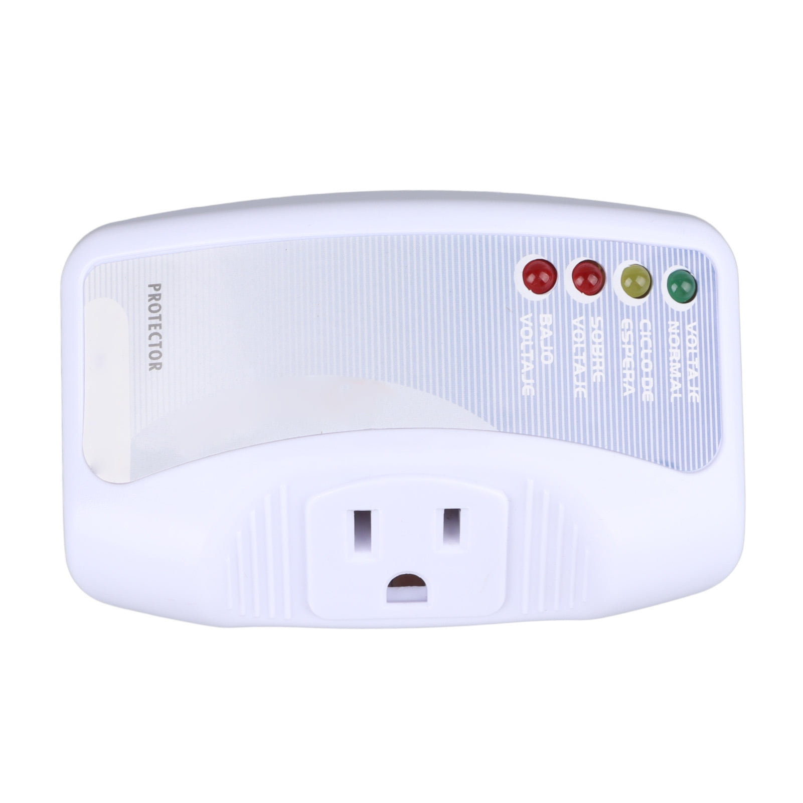 2024 Voltage Protector Plastic US Plug 90?140V 10A C Surge Protector Plug In for Home Appliances m