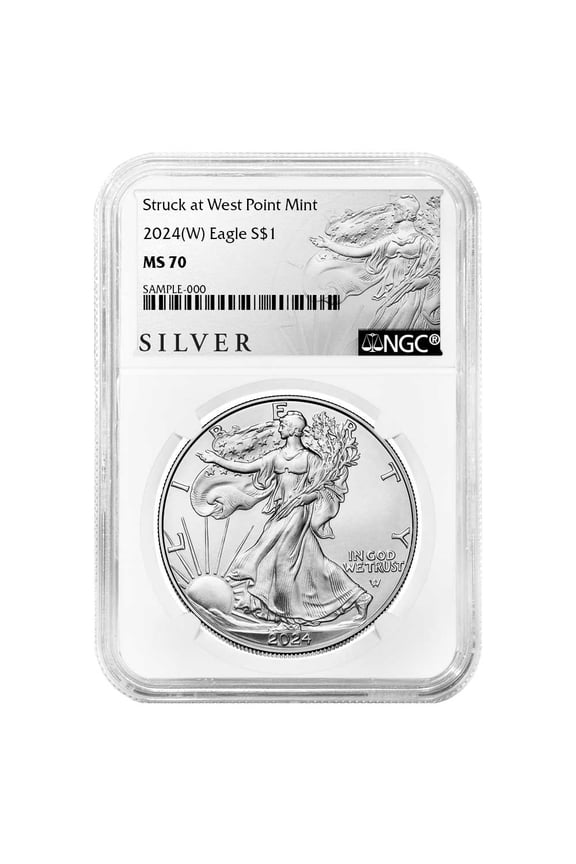 2024 (W) $1 American Silver Eagle NGC MS70 ALS Label
