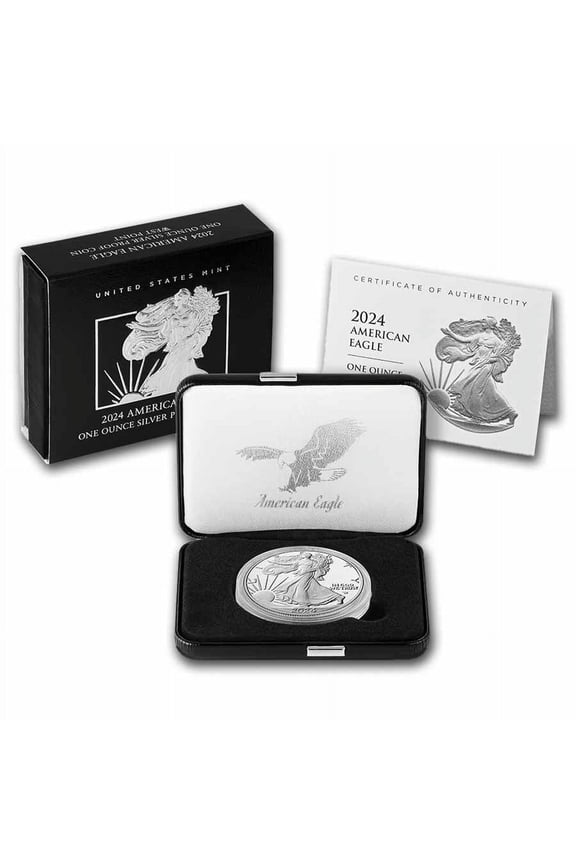 2024-W 1 oz Proof American Silver Eagle (w/Box & COA)