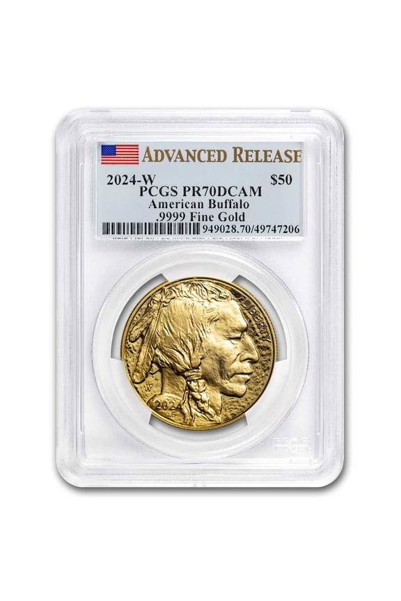 2024-W 1 oz Proof Gold Buffalo PR-70 PCGS (Advanced Release)