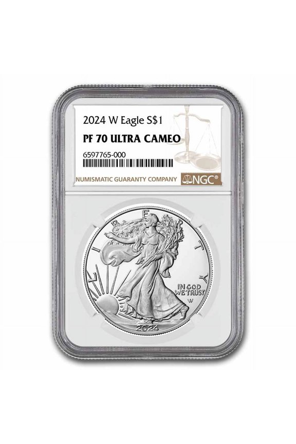2024-W 1 oz Proof Silver Eagle PF-70 NGC