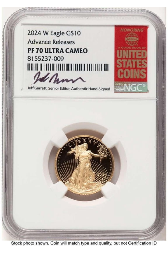 2024-W G$10 Modern Coin NGC MS70   Quarter Ounce Gold Eagle - HAT769042138