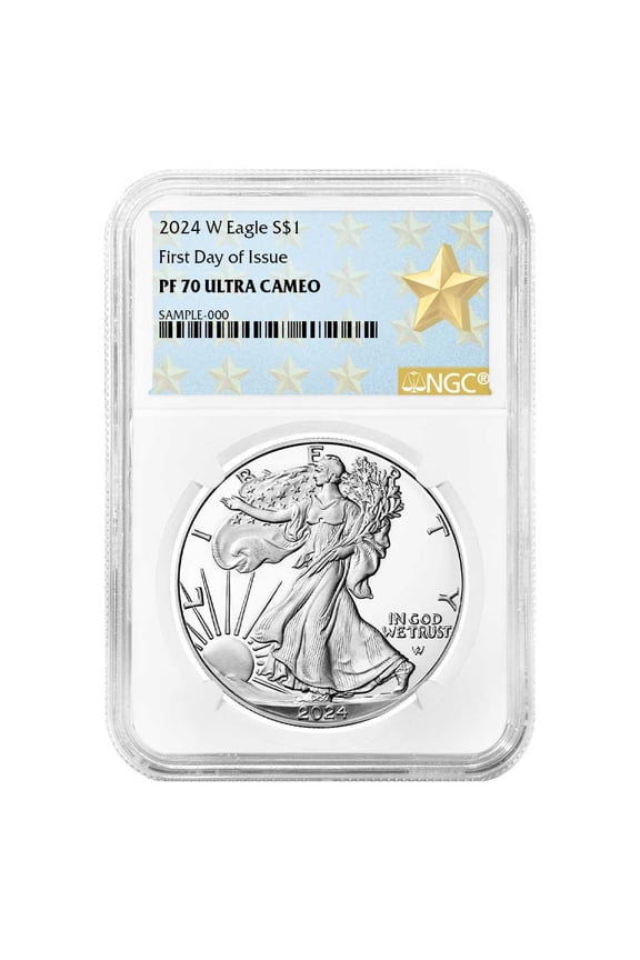2024-W Proof $1 American Silver Eagle NGC PF70UC FDI West Point Star Label