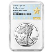 2024-W Proof $1 American Silver Eagle NGC PF70UC FDI West Point Star Label