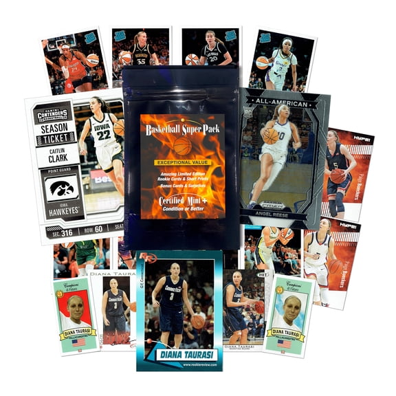 2024 WNBA Certified Mint Superpack - 15 Top Rookie Cards & Bonuses Caitlin Clark, Angel Reese, Paige Bueckers, Cameron Brink, Diana Taurasi & More