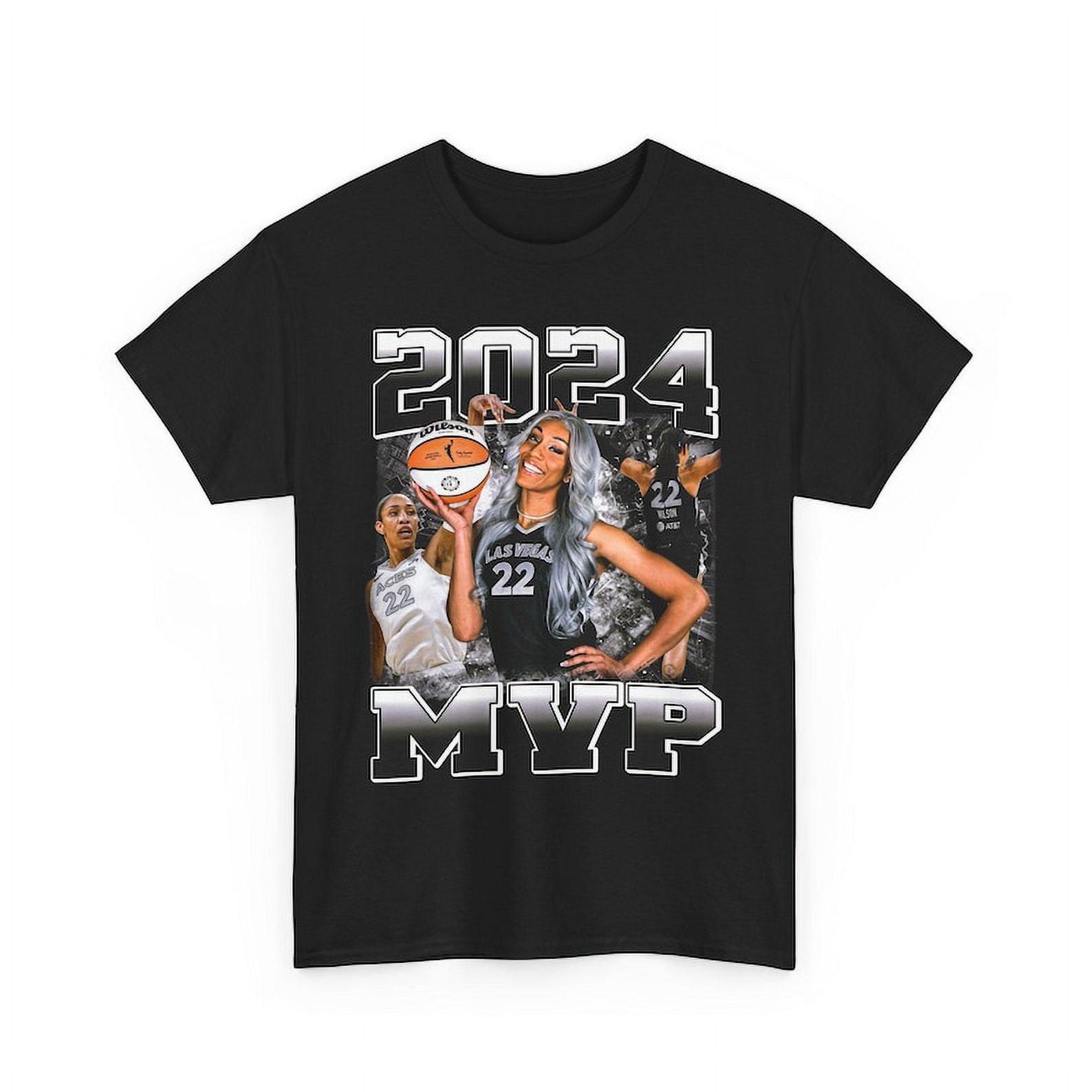 2024 WNBA Unanimous MVP Vintage Style Rap Tee A'ja Wilson