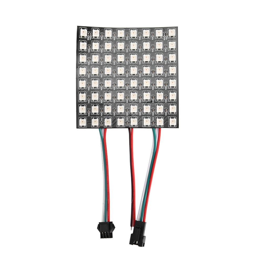 2024 WS2812B RGB 8*8 Pixels Digital Flexible Dot Matrix Individually ...