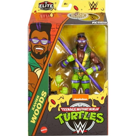 2024 WWE Elite TMNT Xavier Woods Action Figure