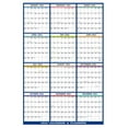 2024 Wall Calendar Erasable Large Wet & Dry Erase Laminated 12 Month