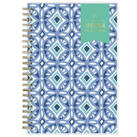 2024 Weekly Monthly Planner, 5x8, Day Designer for Blue Sky, Tile