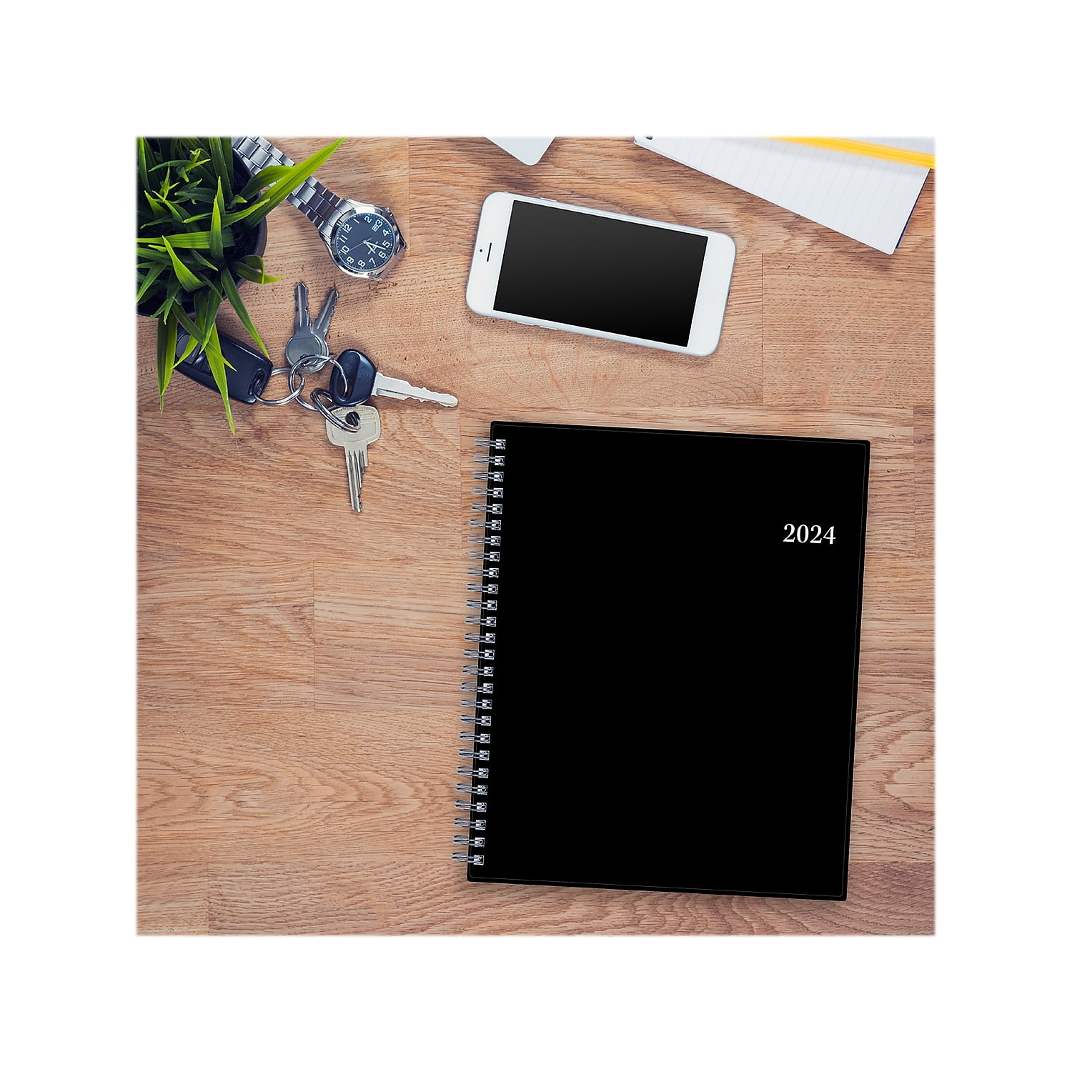 2024 Weekly Monthly Planner, 7x9, Blue Sky, Firefall