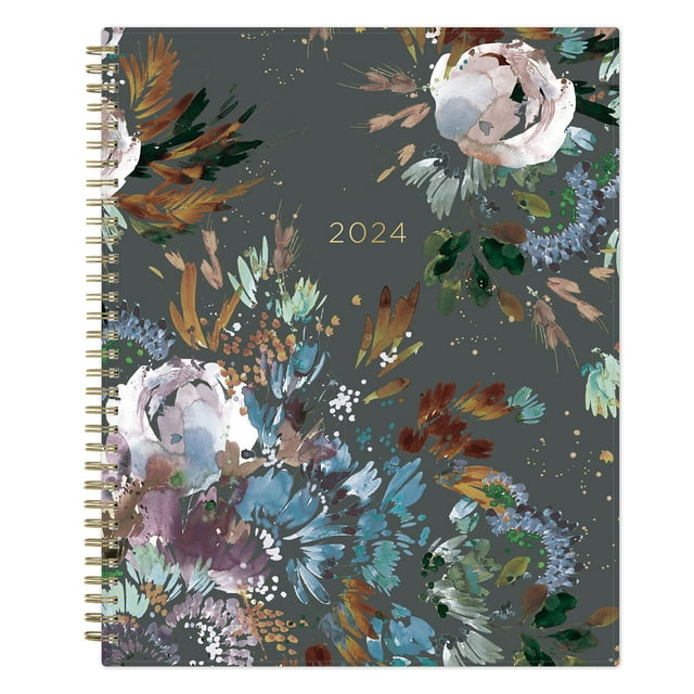 Blue Sky 2024 Weekly & Monthly Planner by Kelly Ventura, 8.5x11