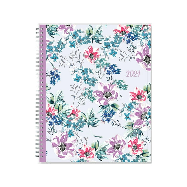 2024 Blue Sky Weekly Monthly Planner, 8.5x11, Laila Floral Design