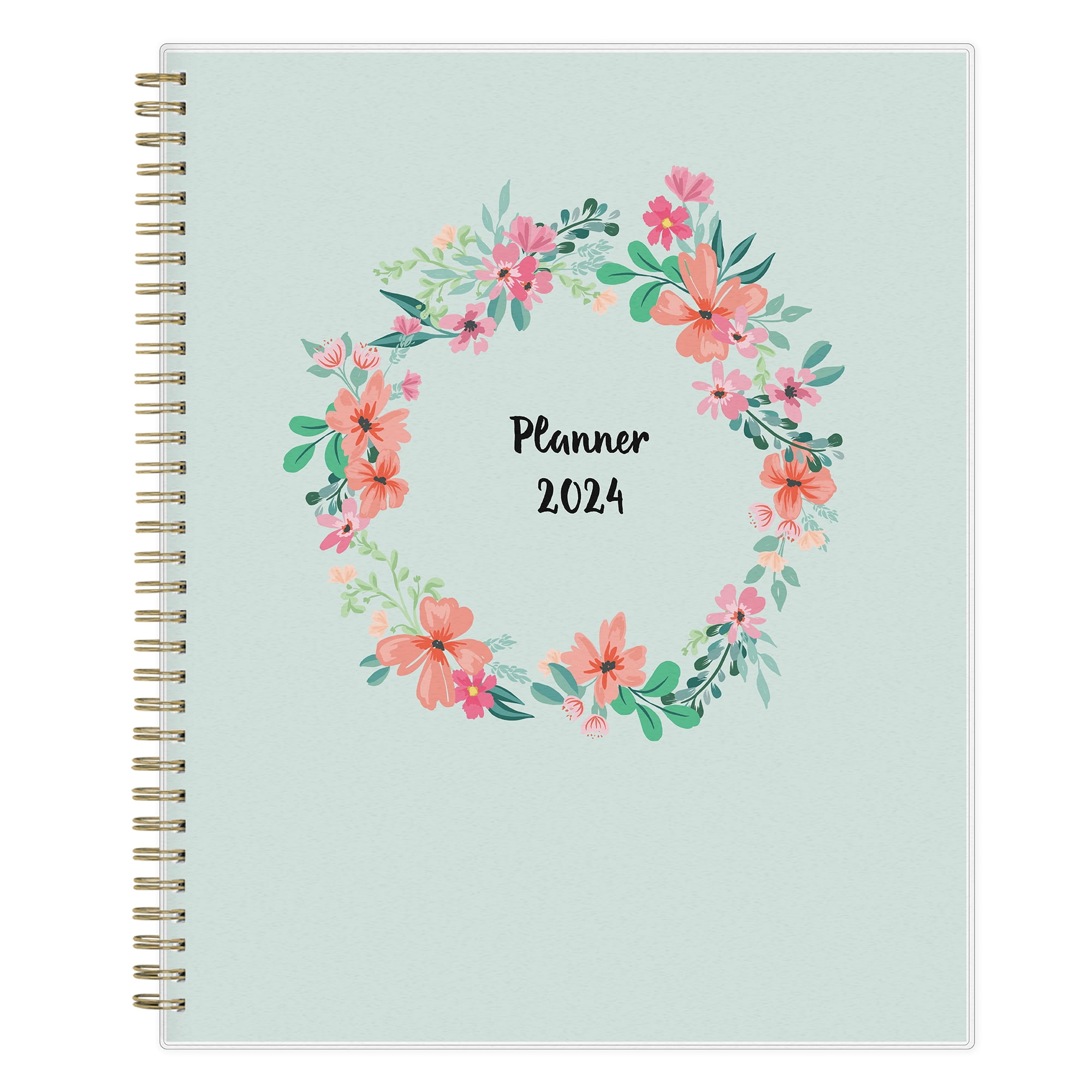 Blue Sky 2024 Planner, Weekly & Monthly, 8.5x11, Laurel, with Durable