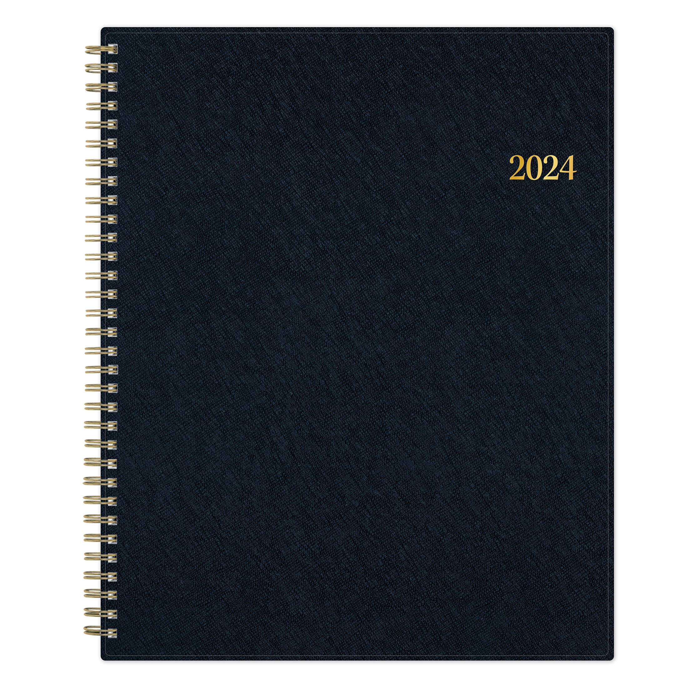 2024 Weekly Monthly Planner, 8.5x11, by Blue Sky, Navy Crossgrain