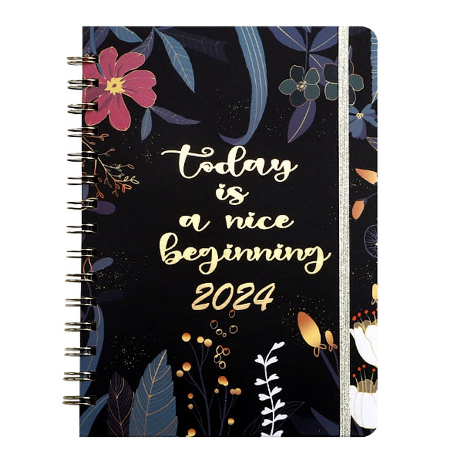 2024 Weekly Planner Spiral Bound 2024 Floral Planner, 12Month Weekly