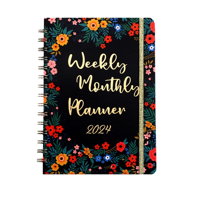 2024 Weekly Planner Spiral Bound 2024 Planner Floral Design, Weekly