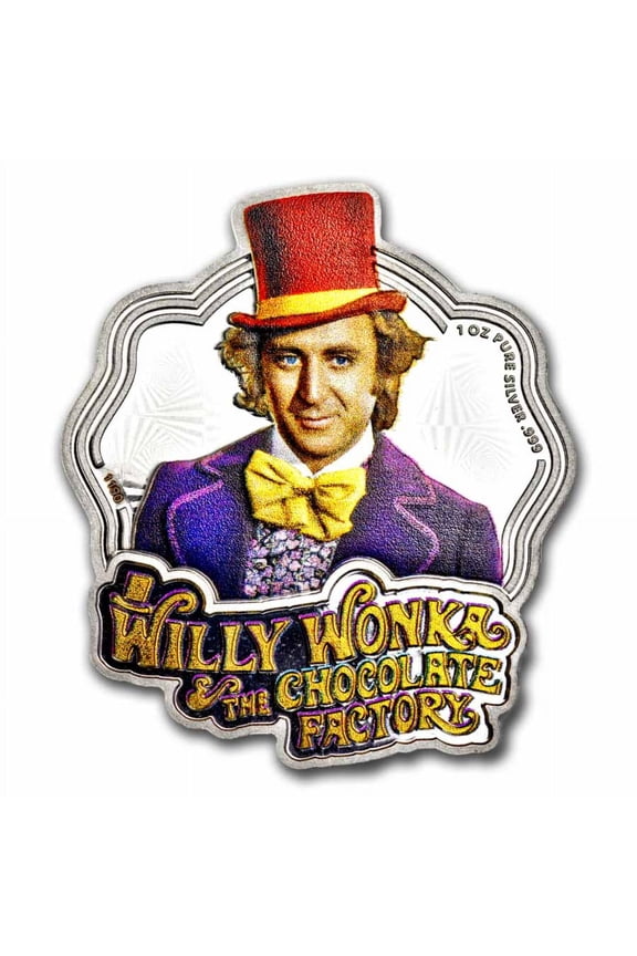 2024 Willy Wonka 1 oz Silver Colorized Coin in Box