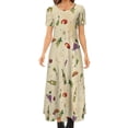 thumbnail image 1 of 2024 Wine Glasses Dress Love Wine Aesthetic Bohemia Long Dresses Womens Cute Maxi Dress Birthday Present, 1 of 7
