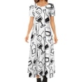 thumbnail image 1 of 2024 Wine Glasses Dress Love Wine Aesthetic Bohemia Long Dresses Womens Cute Maxi Dress Birthday Present, 1 of 7