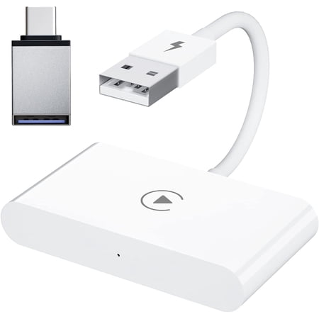 2024 Wireless CarPlay Adapter for Apple Devices, CarPlay Dongle for OEM Wired CarPlay Cars, Convert Wired to Wireless CarPlay, Support Online Update Plug & Play Easy Use Fit for Cars 2010+& for iPhone
