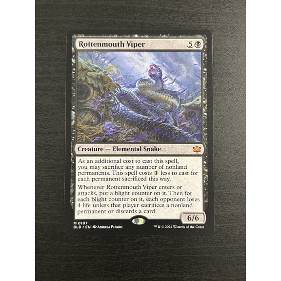 2024 Wizards of the Coast Bloomburrow Rottenmouth Viper Regular Mythic Rare