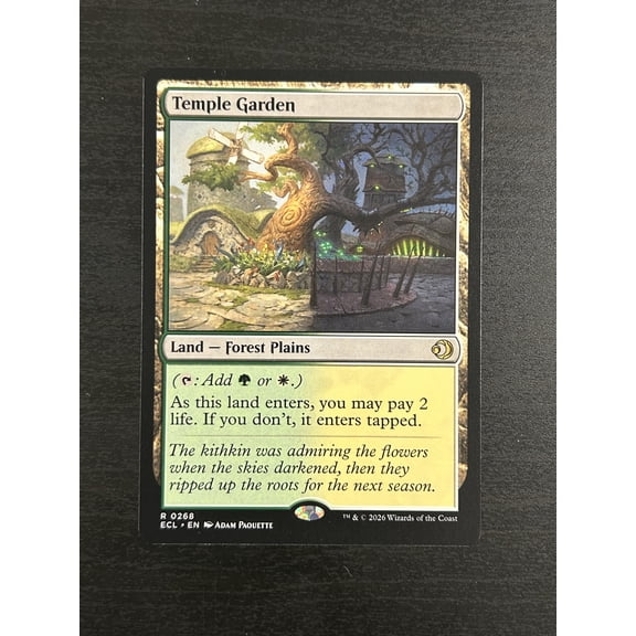 2024 Wizards of the Coast Ravnica Remastered Temple Garden Land - Forest Plains