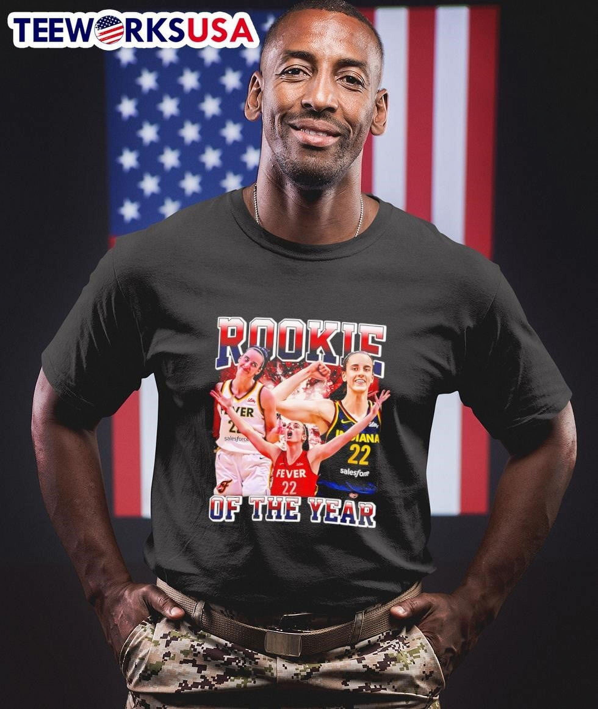 2025 Wnba Rookie Of The Year Caitlin Clark Vintage Shirt