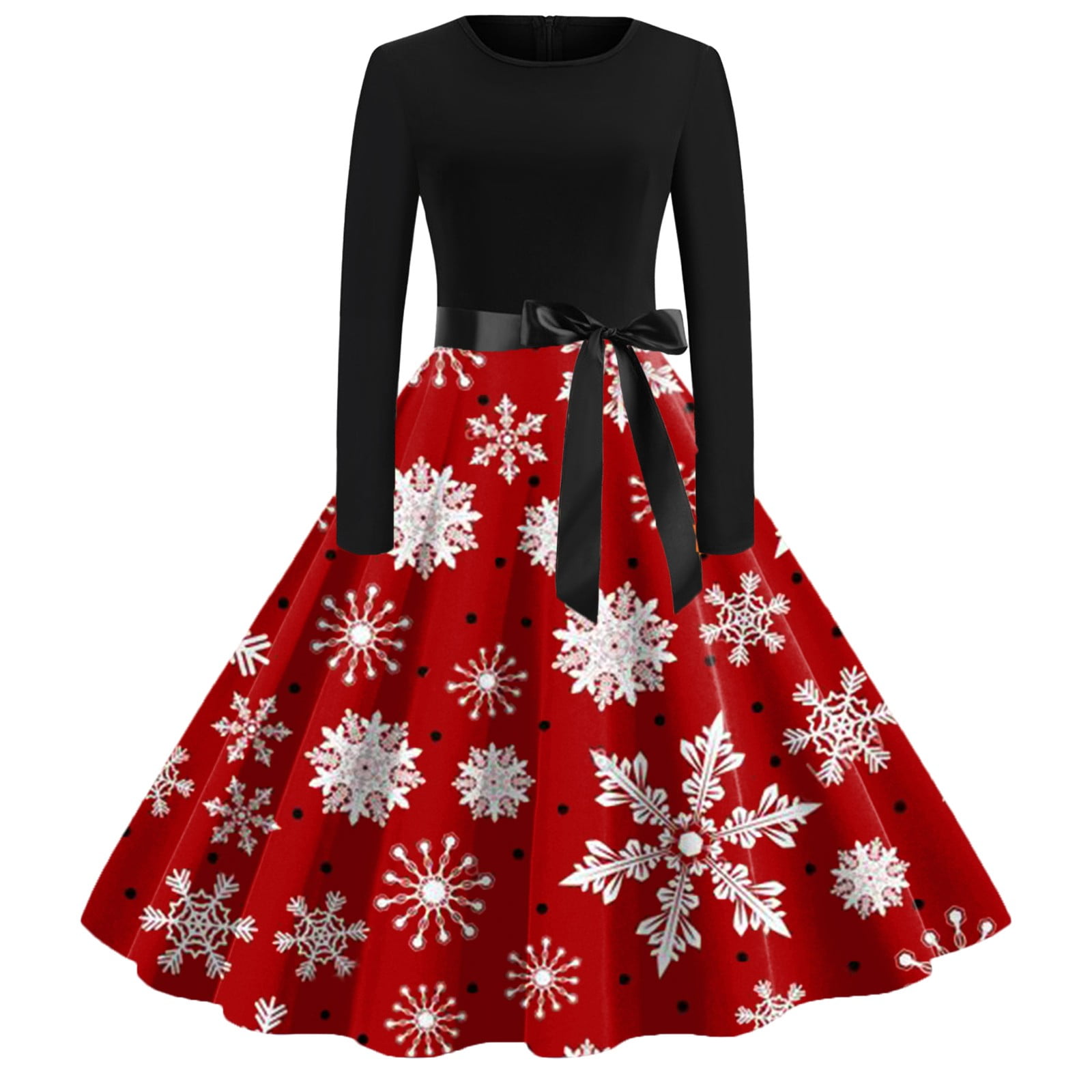 2024 Women Christmas Sleeveless Lace 1950s Housewife Evening Petite Midi Dress Summer Work