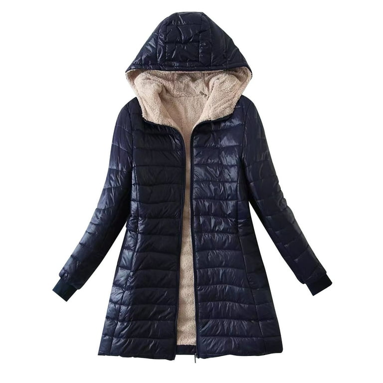 Thigh length fleece jacket hot sale