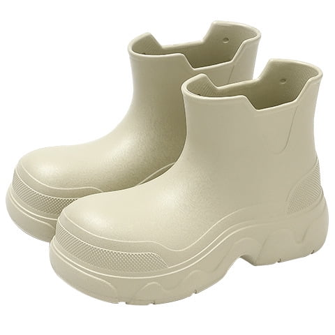 [WHAT IT ISNT]★24SS★韓国人気★FLORY RAIN BOOTS 2024 Women'S Fashion Puddle Boots Platform Slip On Clogs